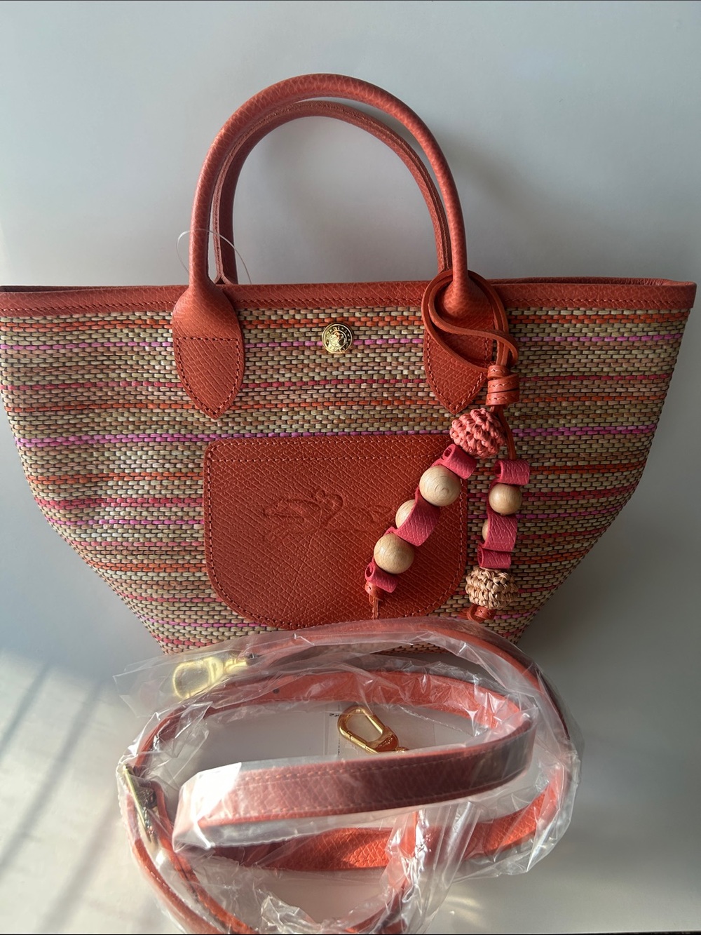 Longchamp Le Pliage Collection Basket Bag Rainbow - Picture 5 of 15